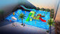 Анти- УЛЬТРАФИОЛЕТОВЫЕ водные горки семьи стеклоткани парка брызг спортивной площадки парка Aqua