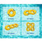 Желто-загущенное пластмассовое плавательное кольцо каяк для аквапарка