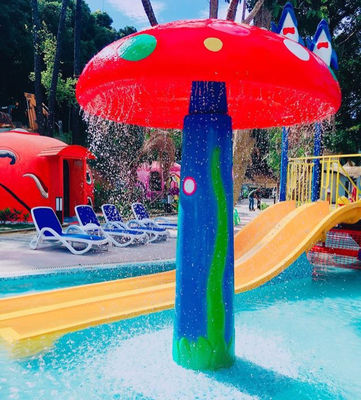 Фонтан гриба воды стеклоткани подгонянный для детей распыляет парк