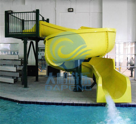 Желтая открытая спиральная подгонянная стеклоткань скольжения 2.2m бассейна высокая