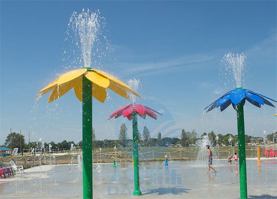 Высота фонтана 3.0m аквапарк стиля цветка пусковой площадки выплеска воды парка Aqua красочная