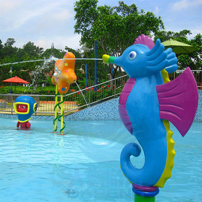 Оборудование тематического парка воды, брызги морского конька игры воды стеклоткани для детей
