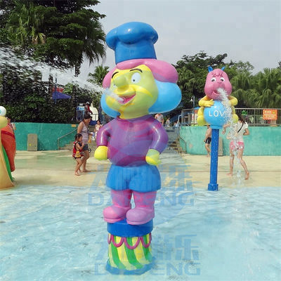Пусковая площадка выплеска аквапарк стиля повара мультфильма для детей распыляет бассейн