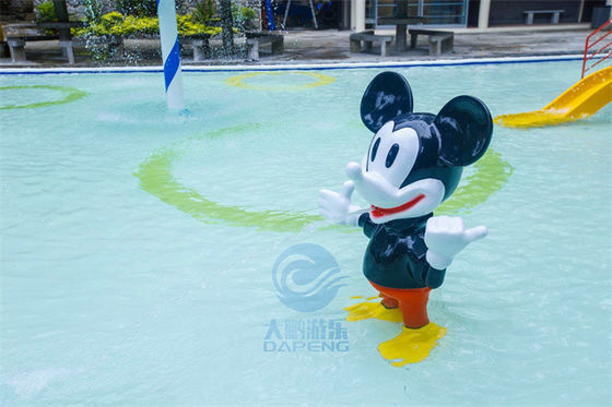 Хорошая цена. Стеклоткань игрушки воды пусковой площадки выплеска мыши Mickey для парка Aqua детей онлайн