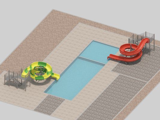 Хорошая цена. Летний бассейн, горка для взрослых и детей, спиральная из стекловолокна, подходит для жилых, коммерческих, гостиничных бассейнов онлайн