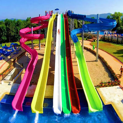 Хорошая цена. Durable 6-8mm Thickness Fiberglass Water Park Slide with Over 10 Years Service Life and Customized Size онлайн