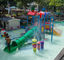 Красочное скольжение бассейна стеклоткани детей водных горок спортивной площадки одобренное РоХС