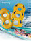 OEM Желтый ПВХ надувный плавательный кольцо для аквапарка