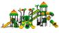 OEM Наружная площадка Большой пластиковый деревянный игровой дом со спиральным слайд-сет