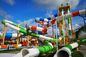 OEM Наружный парк развлечений Детские игры Водные аттракционы Слайд из стекловолокна для продажи