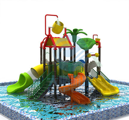 Оборудование реки детей стеклоткани скольжения дома воды парка Aqua ленивое