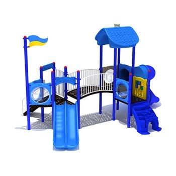 OEM Наружная водная площадка Пластиковые горки Игровой дом для детей Играть