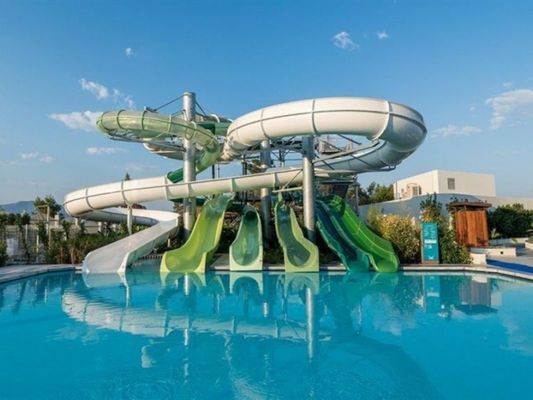 Взрослые Наружные многослойные горки для парка водных развлечений игровой площадки