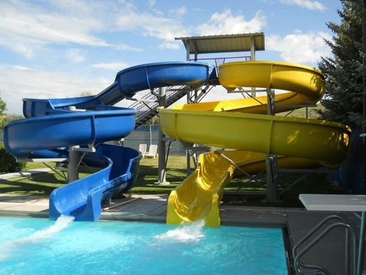 OEM Amuse Park Amusement Ride Водный стекловолокнистый горка Kid для открытого бассейна
