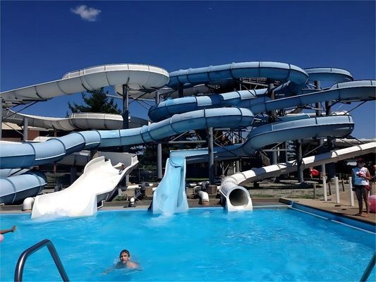 OEM Внешний коммерческий водный парк Игровые площадки Игры стекловолокнистые горки для детей