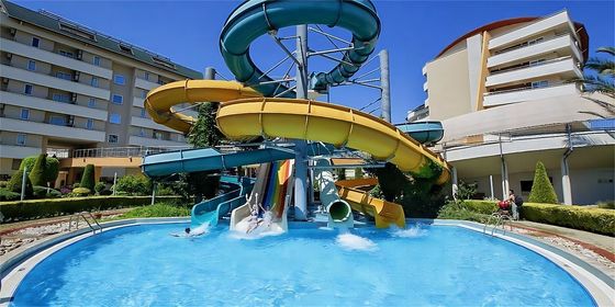 Наружный аквапарк оборудовать бассейн трубки водяные горки из стекловолокна