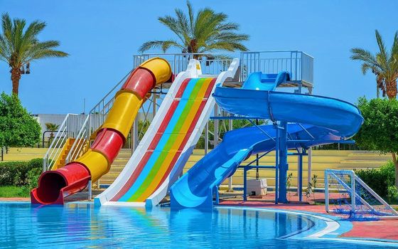 Водный парк Aqua Play Профессиональный водный стекловолокнистый горка