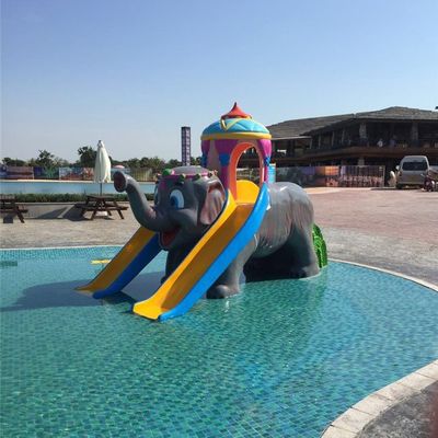 Аквапарк Бассейн Оборудование из стекловолокна Слон Водный горка для детей Загородный двор
