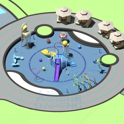 Хорошая цена. Custom Outdoor Water Playground Equipment  Children Aqua Park With Splash Pads For Hotels And Resorts онлайн