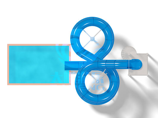 Хорошая цена. 6m Height Commercial Water Slide with >150 Person Capacity and 30-60 Days Delivery онлайн