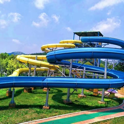 Хорошая цена. Customized Size Colorful Fiberglass Water Slide for Outdoor Water Parks and Pools онлайн