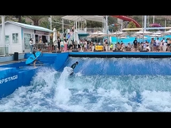 Окончательные глубокие взрослые волнового бассейна прибоя занимаются серфингом подгонянная машина имитатора