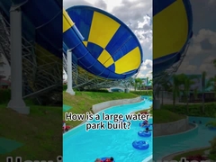 Высота 18 м Большой взрослый водный горка Внешний стекловолокнистый динамик Форма, Большой труба горка