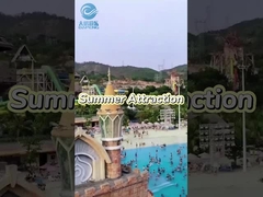 Наружное оборудование парка развлечений Водные игры Водные горки из стекловолокна
